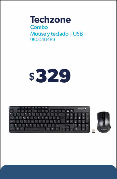 Combo Mouse y teclado 1 USB