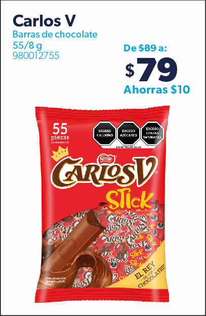 Barras de chocolate 55/8 g