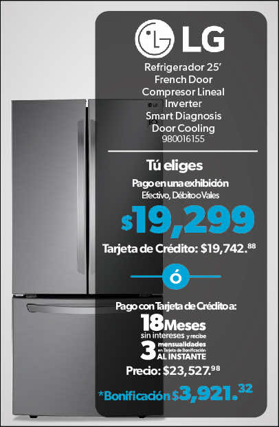 Refrigerador 25’ French Door 