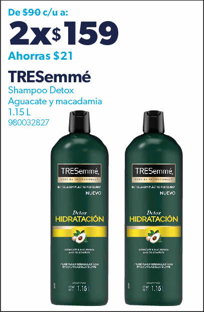 Shampoo Detox Aguacate y macadamia