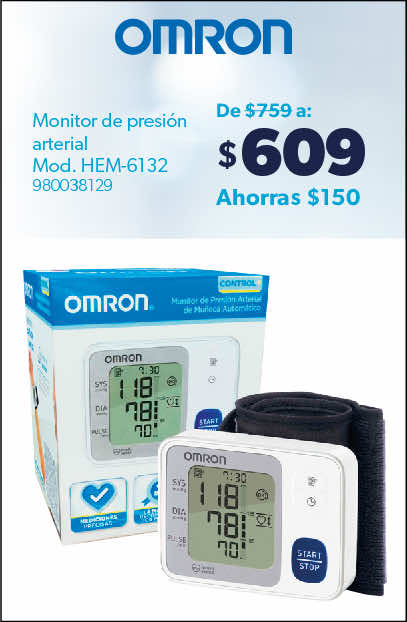 Monitor de presión arterial Mod. HEM-6132