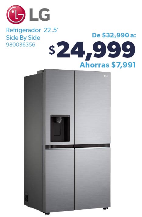 Refrigerador 22.5’ Side By Side 