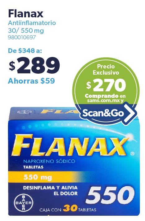 Flanax Antiinflamatorio 30/ 550 mg