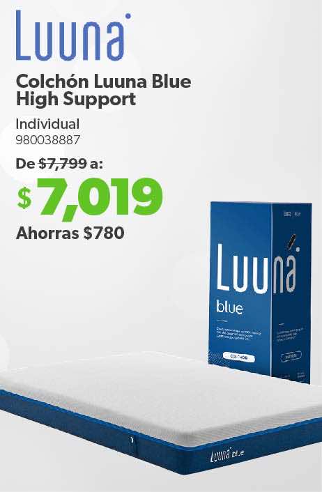 Colchón Luuna Blue High Support Individual