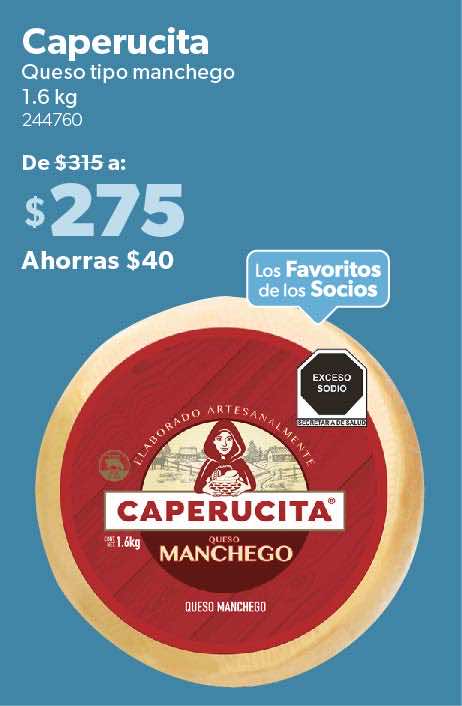 Queso tipo manchego 1.6 kg