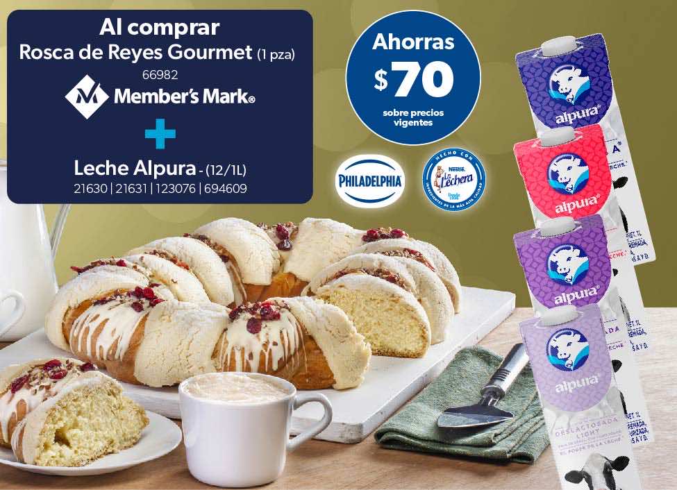 Rosca de Reyes Gourmet+Leche Alpura
