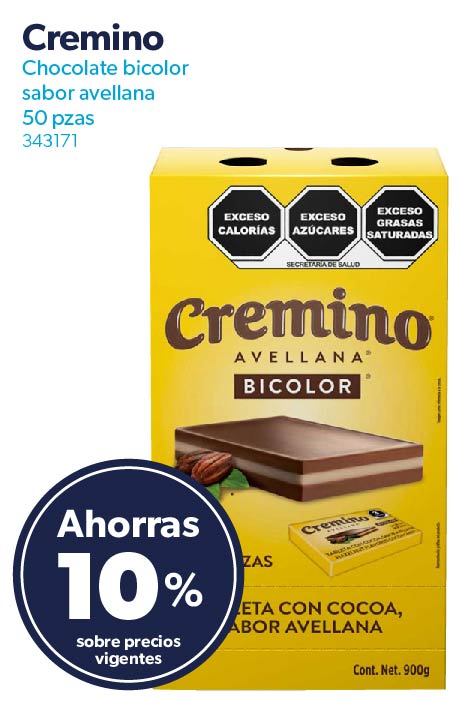 Chocolate bicolor sabor avellana