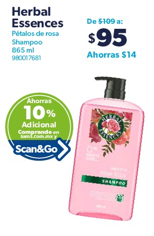 Shampoo Pétalos de rosa