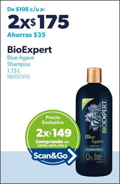 Shampoo blue agave