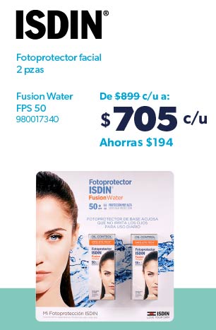 Fotoprotector facial fusion water