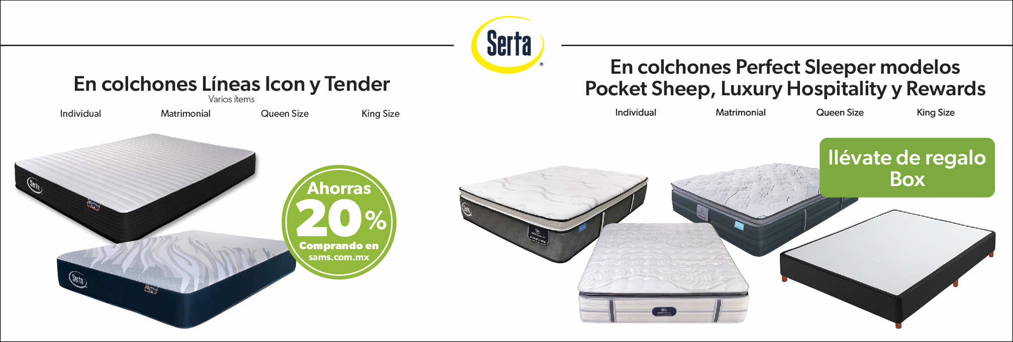 Colchones linea Icon y Tender