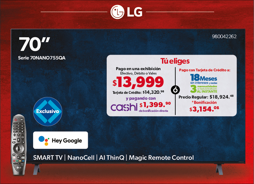 Pantalla NanoCell 70 pulgadas