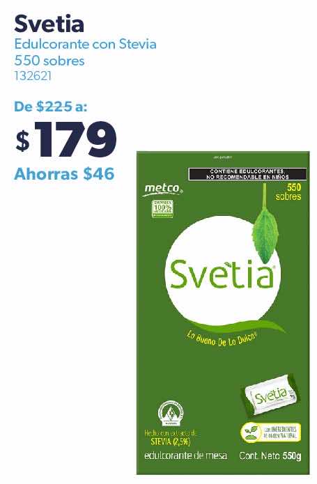 Edulcorante con stevia