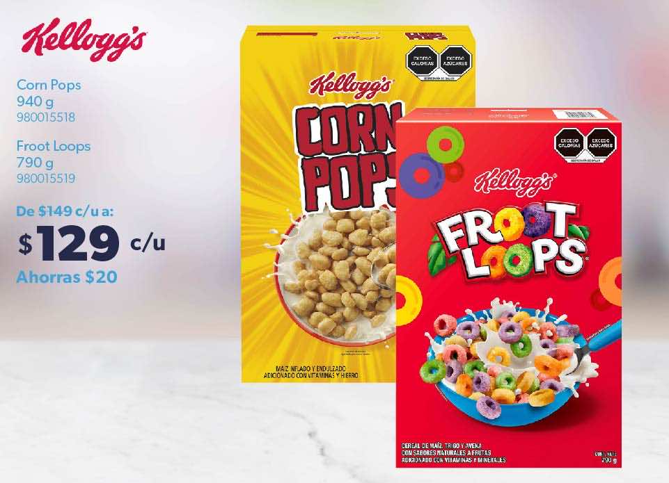 Cereales varios sabores