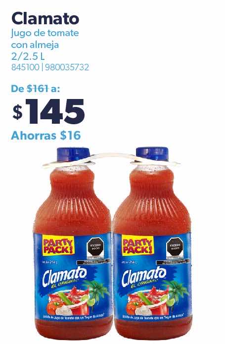 Jugo de tomate con almeja