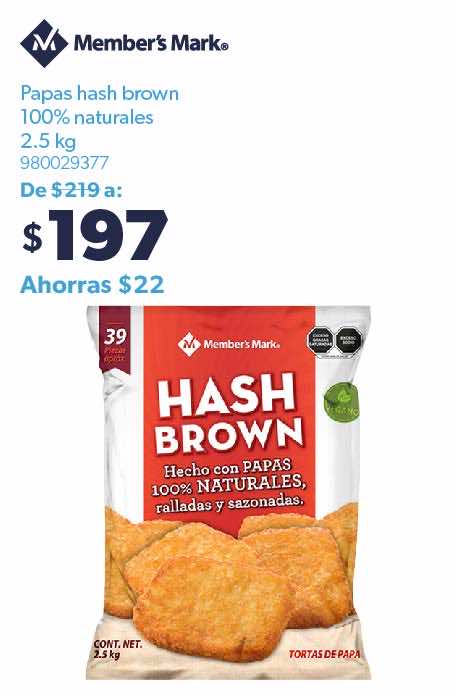 Papas hash brown