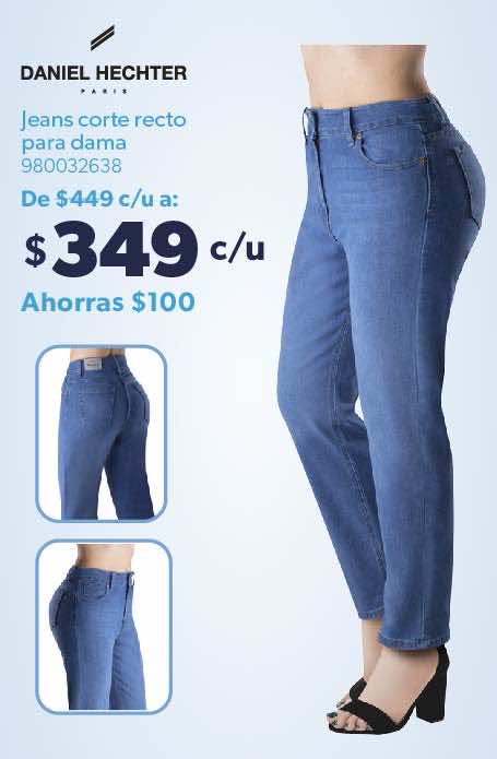 Jeans corte recto para dama