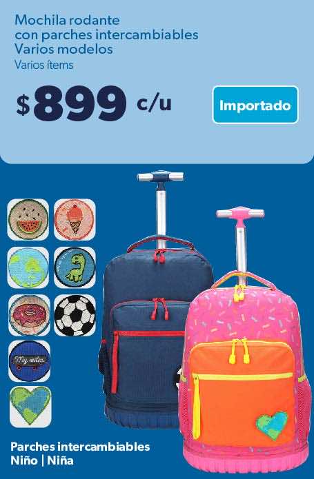 Mochilas rodantes con parches