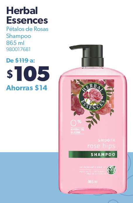 Shampoo petalos de rosa