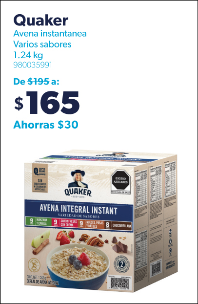 Cereal de avena Instant