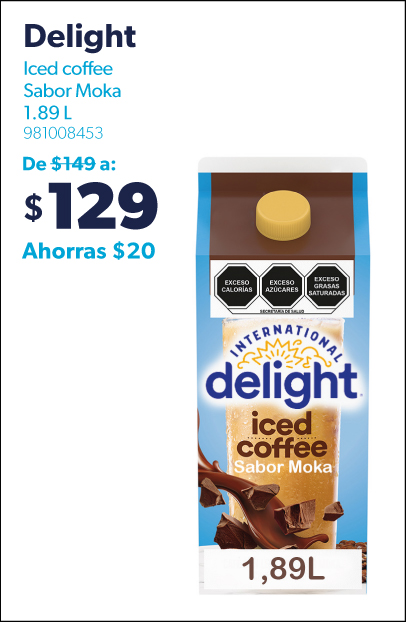Cafe helado sabor moka