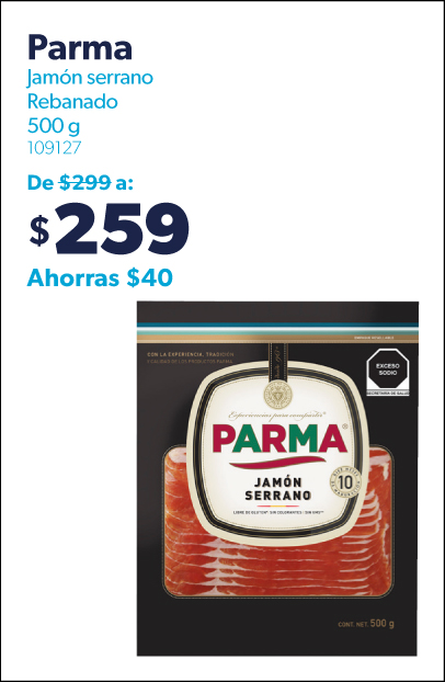 Jamon serrano rebanado