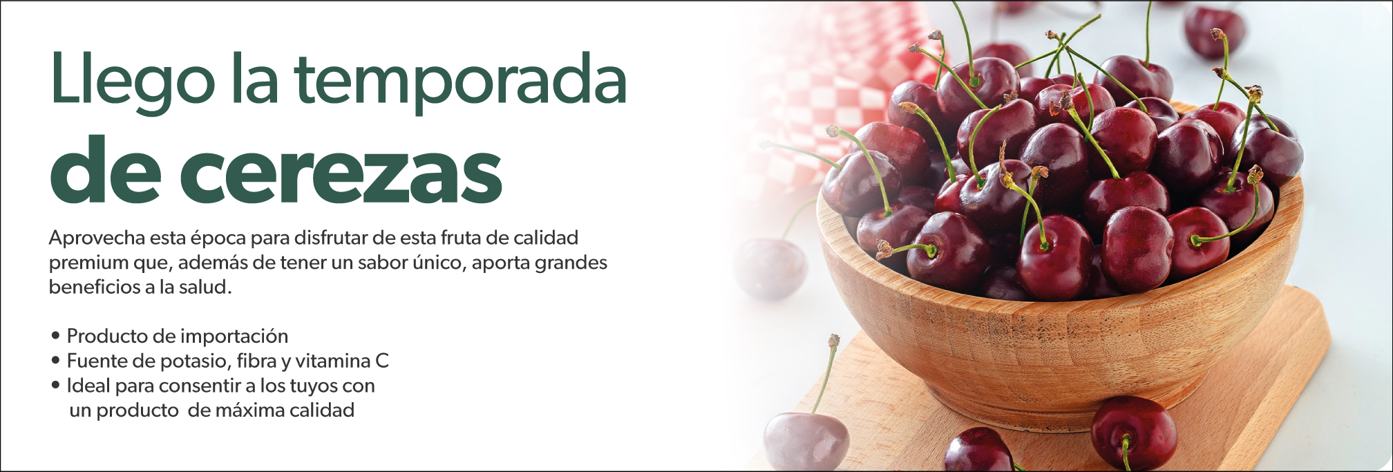 Llego la temporada de cerezas