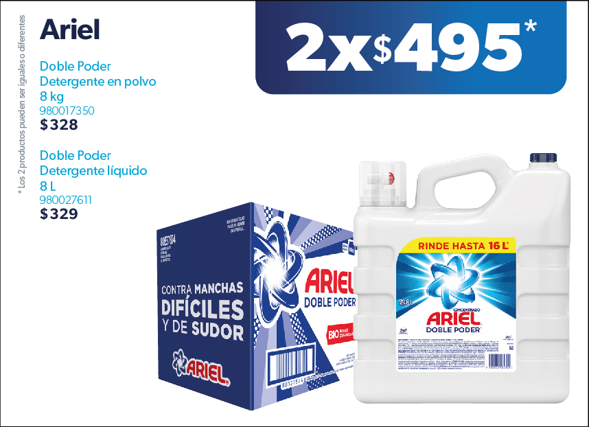 Detergente polvo y liquido