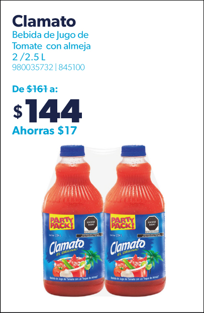 Jugo de tomate con almeja