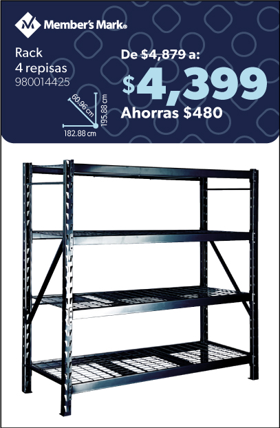 Rack 4 repisas