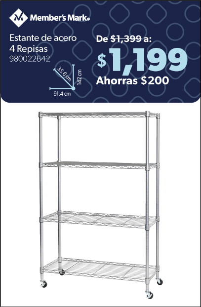 Estante de acero