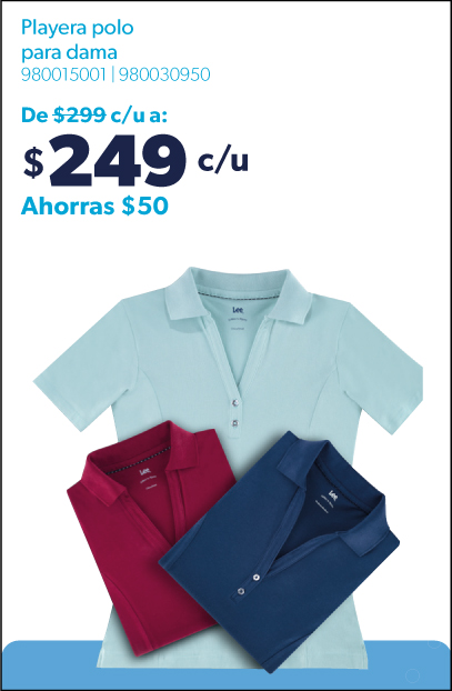 Playera polo para dama