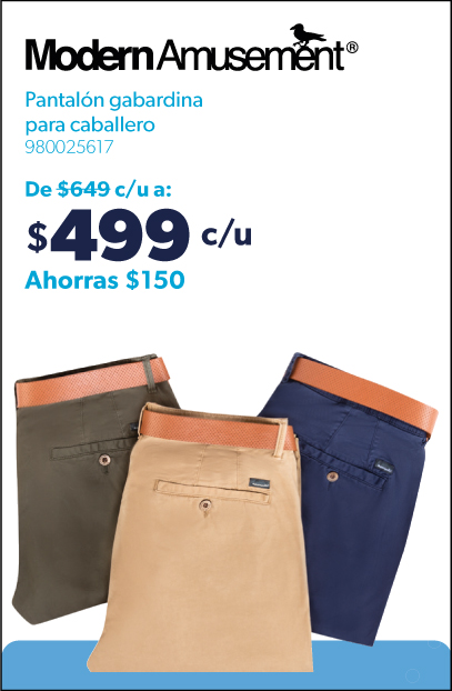 Pantalon gabardina para caballero