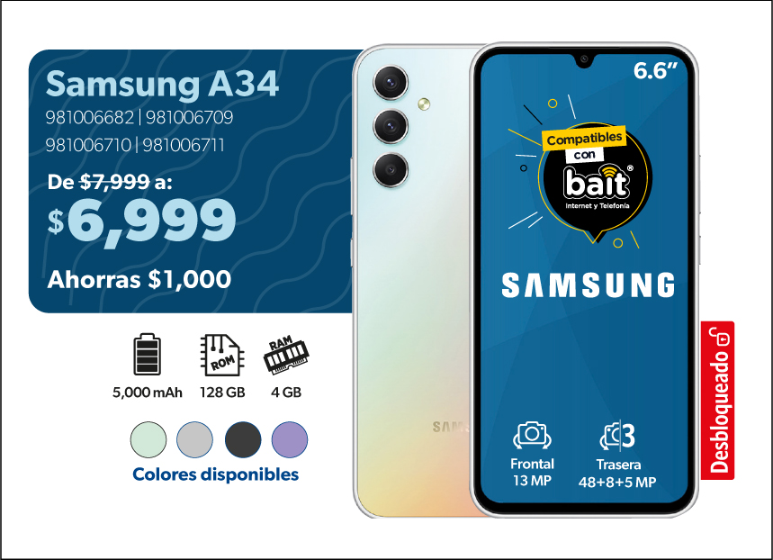Smartphone A34
