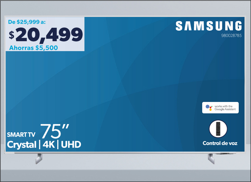 Smart TV Crystal 75 pulgadas