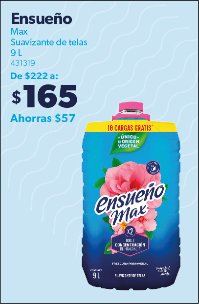 Suavizante de telas frescura primaveral