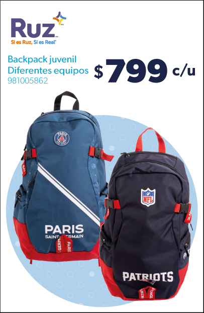 Mochilas diferentes equipos