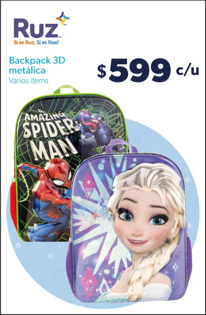 Backpacks 3D metalicas