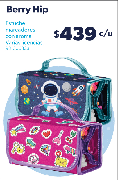 Estuche de marcadores con aroma