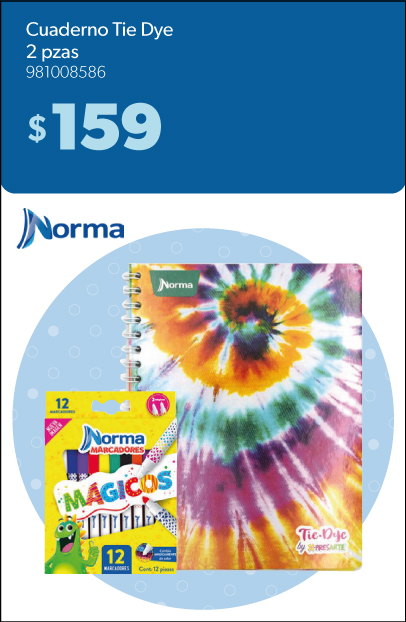 Cuaderno Tie Dye