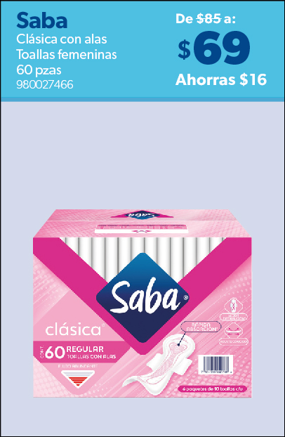 Toallas femeninas clasica