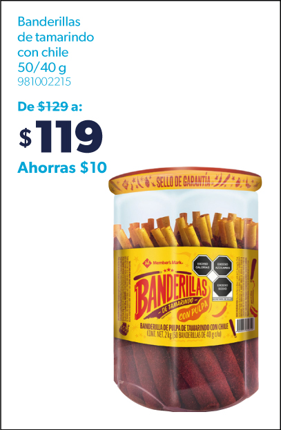 Banderillas de pulpa de tamarindo