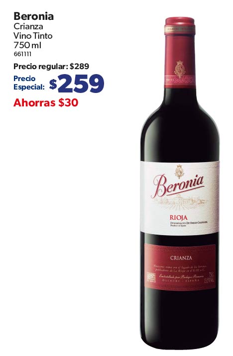 Crianza vino tinto