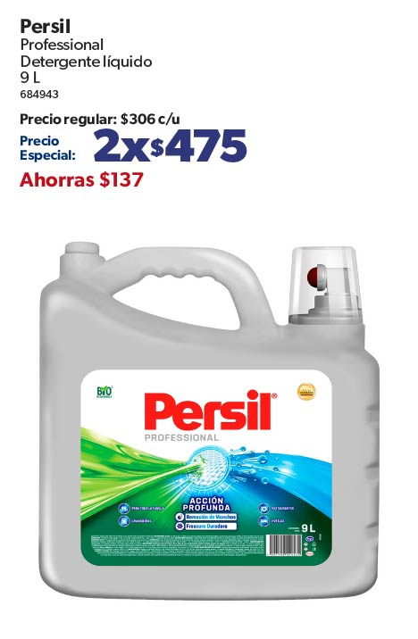 Detergente en polvo professional