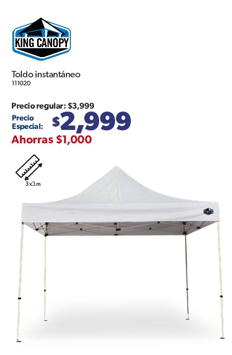 Toldo instantaneo