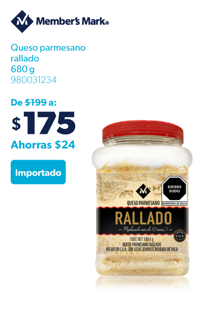 Queso parmesano rallado