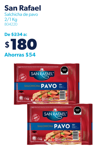 Salchicha de pavo