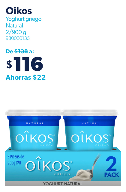 Yoghurt griego natural