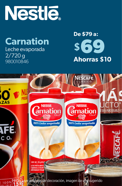 Leche evaporada Carnation