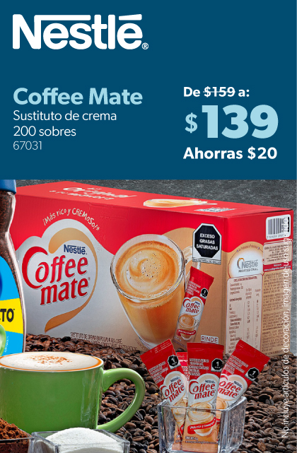 Sustituto de crema Coffee Mate
